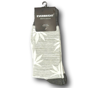 3/$18 Special Plant Leaf Camouflage Funny Novelty Crew Socks - NWT